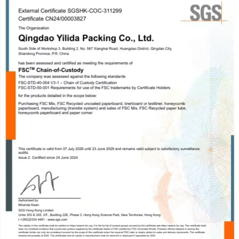 Ang Qingdao Yilida Packaging ay nagsagawa ng isang espesyal na pagsasanay sa FSC Supply and Demand Chain Management System.